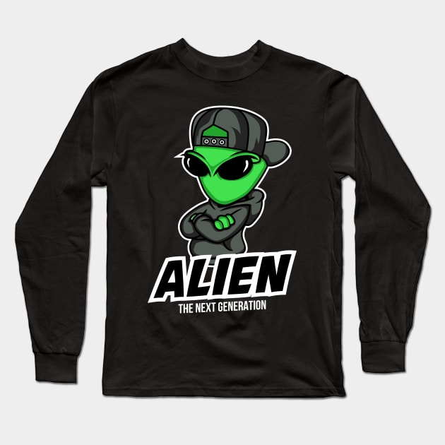 ALIEN THE NEXT GENERATION Long Sleeve T-Shirt by beanbeardy